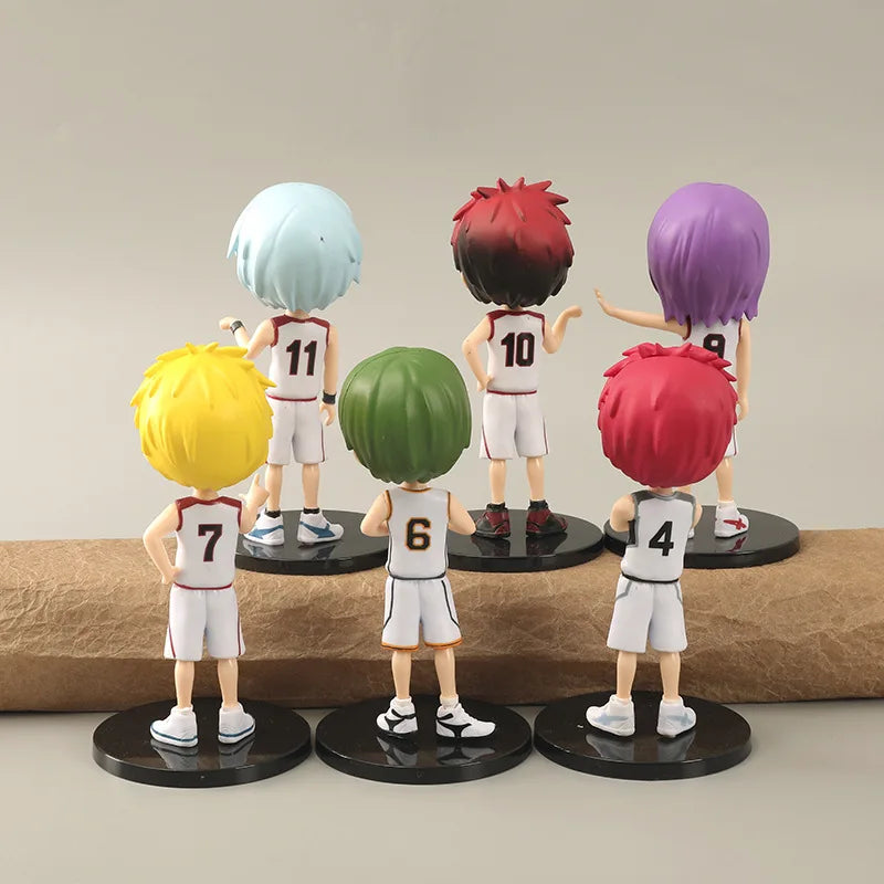 Anime Kuroko basketball action figure 6 styles white uniform Kuroko Tetsuya Teppei Kagami Taiga collectible toy for boys gift