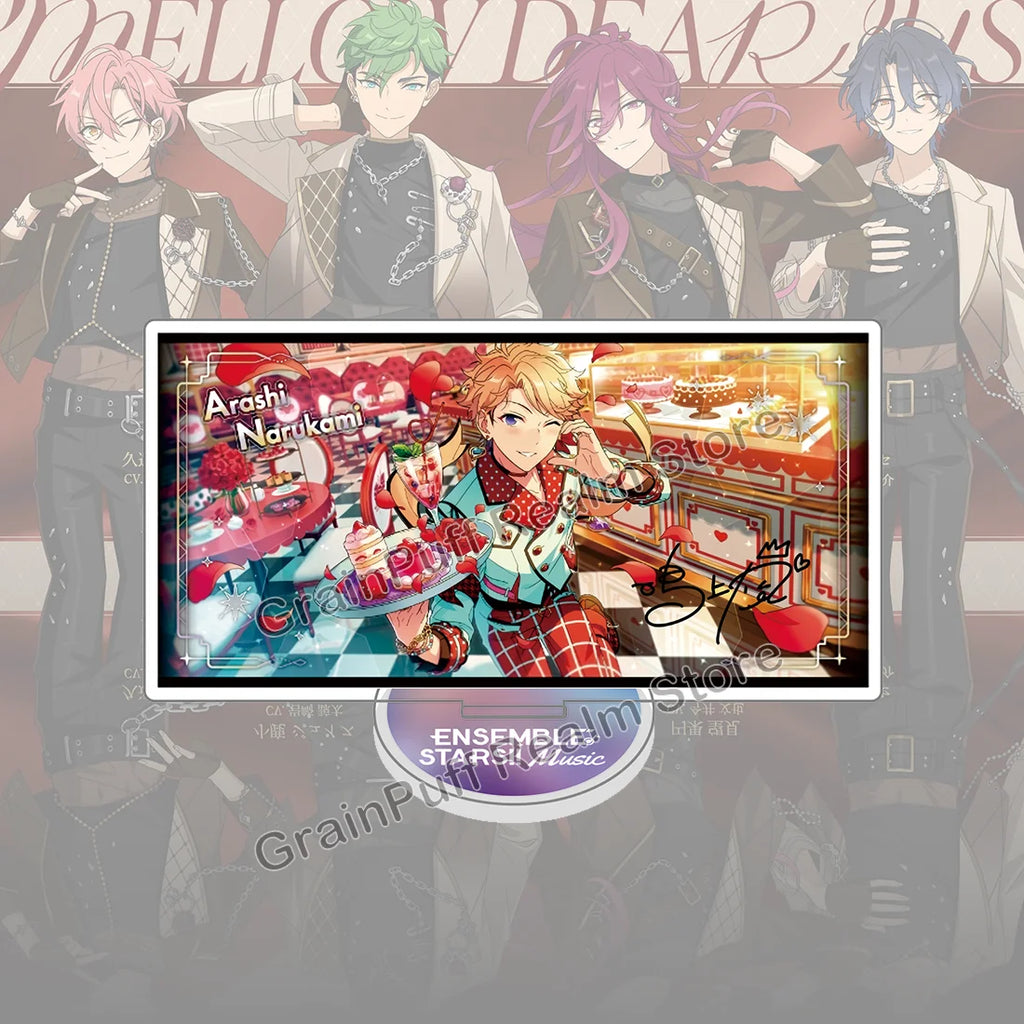 Ensemble Stars MELLOW DEAR US Acrylic Standee Juis, Nozomi, Mashu, Chitose Collectible Figure Display, Cute Desk Decor, Gift