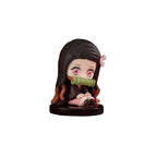 Q Posket Demon Slayer Figure Wholesale Mini Figurine 5cs 10Pcs 15Pcs Sets Kimetsu No Yaiba Small PVC Dolls Desktop Decoration