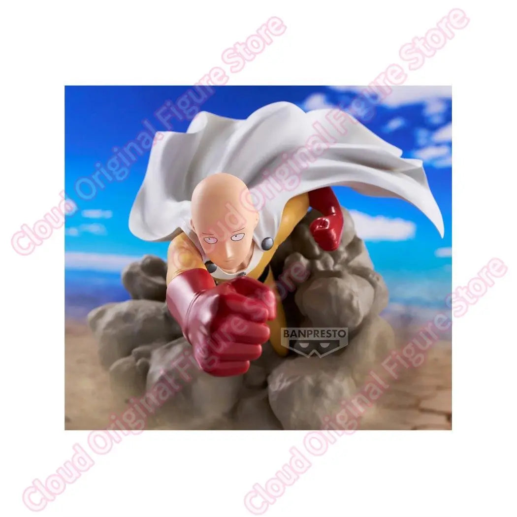 In Stock 100% Original Bandai Banpresto ONE PUNCH-MAN Saitama Anime Figures Collectible Model Toys Hobby