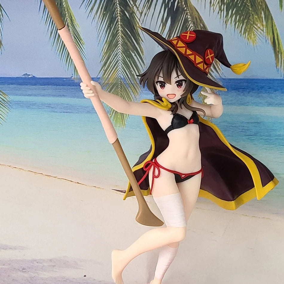 24cm Anime Figure God's Blessing On This Wonderful World Megumin Swimsuit PVC Action Figure Model Toyste Figurine For Girl Gifts