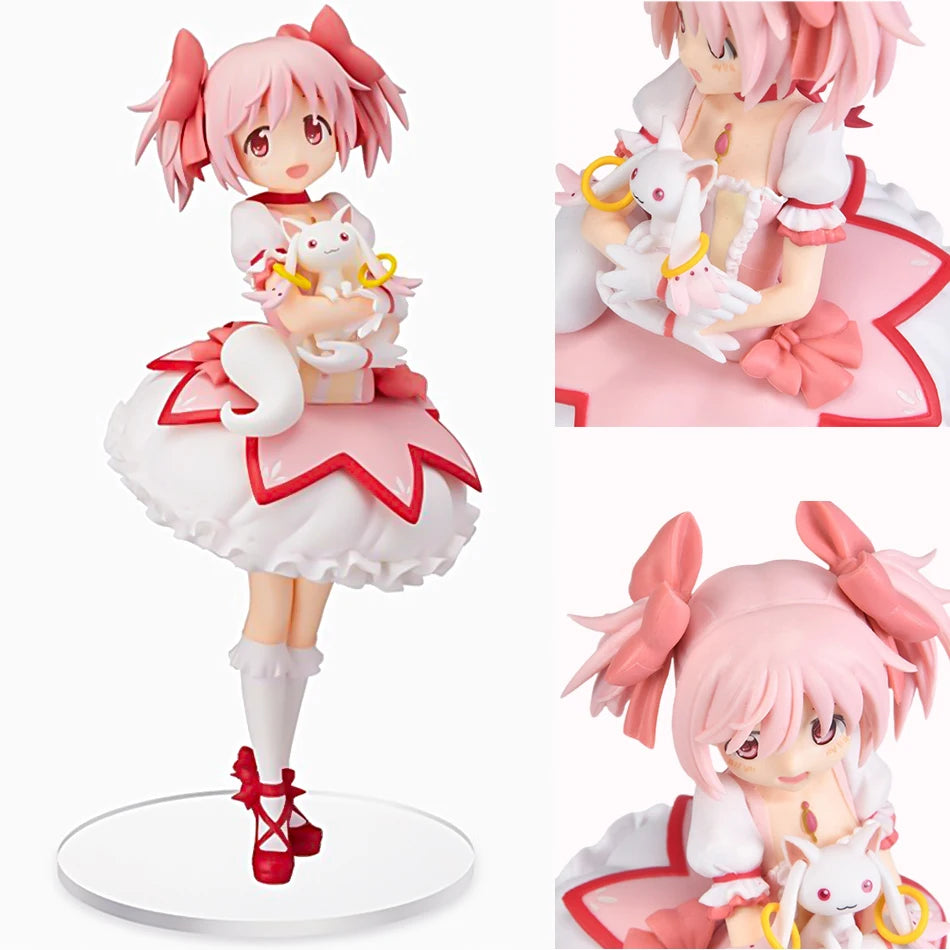 Anime Magikano 18cm Puella Magi Madoka Magica Figure PVC Model Doll Desktop Decoration Action Figurine Collecting Toys Kid Gifts