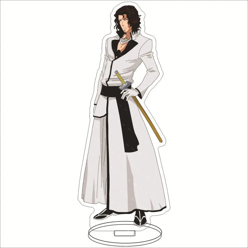 Anime BLEACH Acrylic Stand Manga Figures Kurosaki Ichigo Miniatures Figurines Garage Kits Model Toys GK Ornaments Decoration