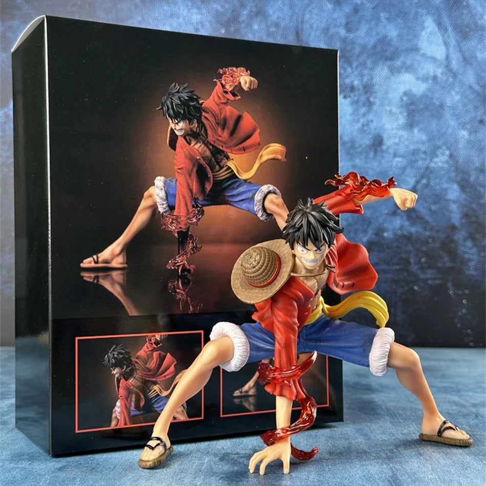 20cm One Piece Luffy Figures Monkey D. Luffy Battle Style Action Figures PVC Anime Collection Model Toys Birthday Ornamen Gifts