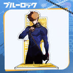 15cm Blue Lock Anime Peripheral Figure Isagi Chigiri Bachira Nagi Karasu Acrylic Stand Figure Desk Ornament Model Toy Kids Gift