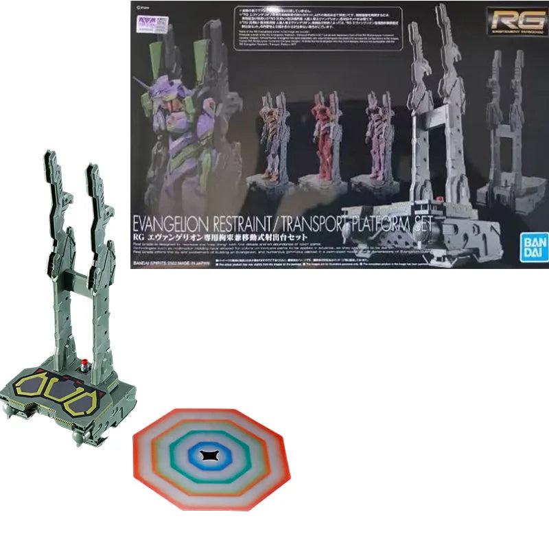 Bandai Genuine RG EVANGELION UNIT-00/01/02/03/04/06/08a WEAPO SET Anime Action Figure Collectible Assembly Model Toys Children