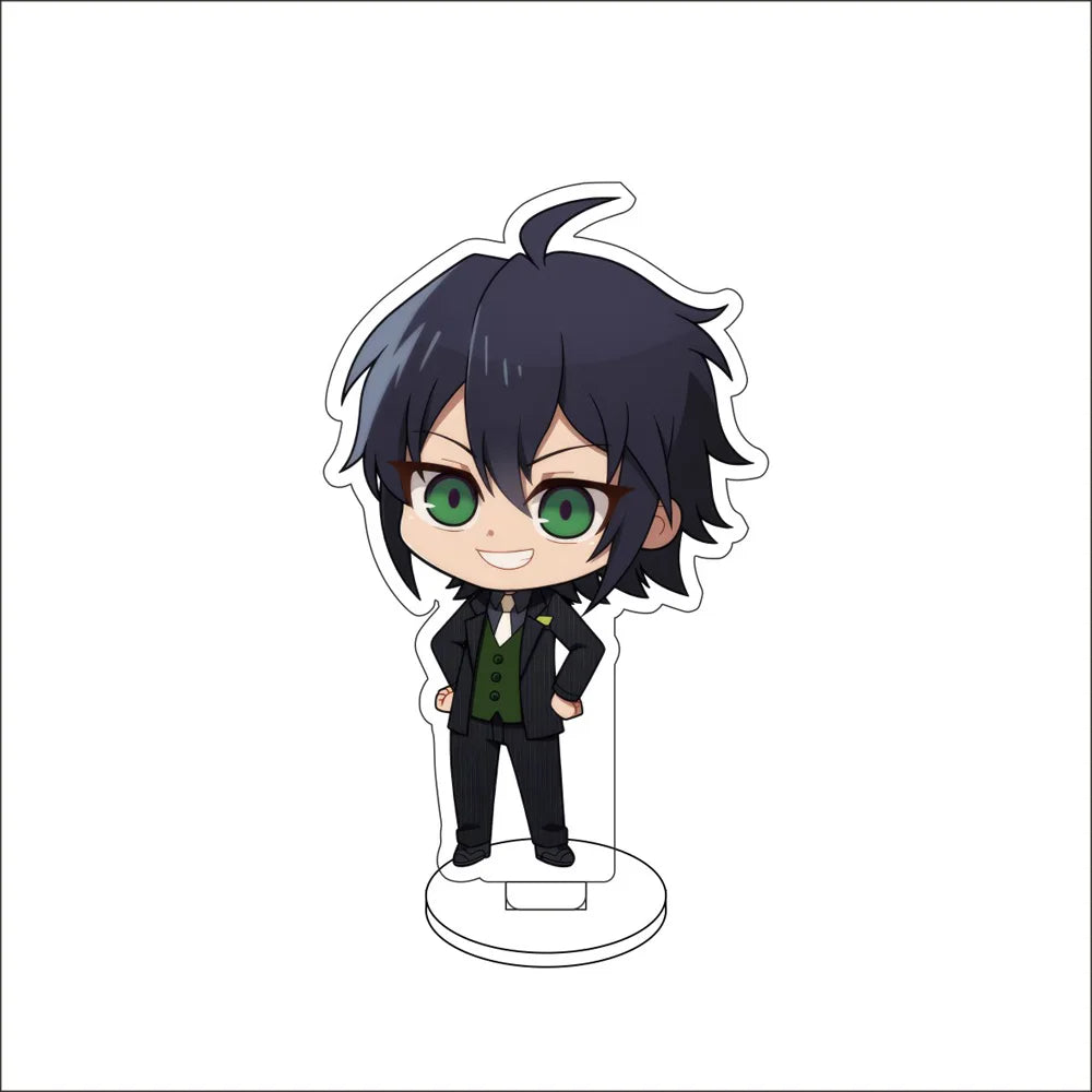 Anime Seraph of the end Cosplay Yoichi Saotome Shinoa Hiiragi Yuichiro Hyakuya Acrylic Figure Stand Model Christmas Gifts