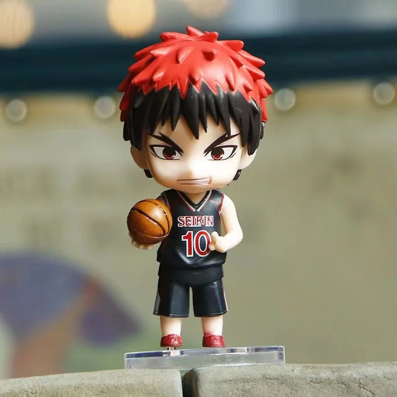 1 Buah Anime Kuroko's Basketball Action Figures Kuroko Tetsuya Kagami Taiga Statue PVC Model Basketball Team Collection Kid Toy