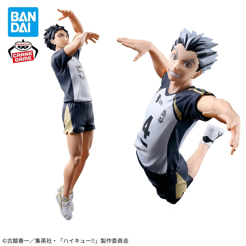 In Stock Original BANPRESTO Haikyuu!! Posing Figure Keiji Akaashi Kotaro Bokuto Figure Anime Model Genuine Boxed Toy