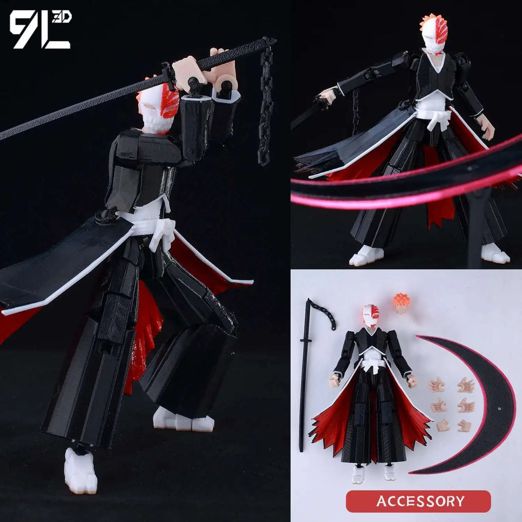 9L 3D Articulated Action Figure - Kaneki Ken From Tokyo Ghoul Lucky Dummy 13 Collectible One-Eyed Ghoul Ver Desktop Display Toys