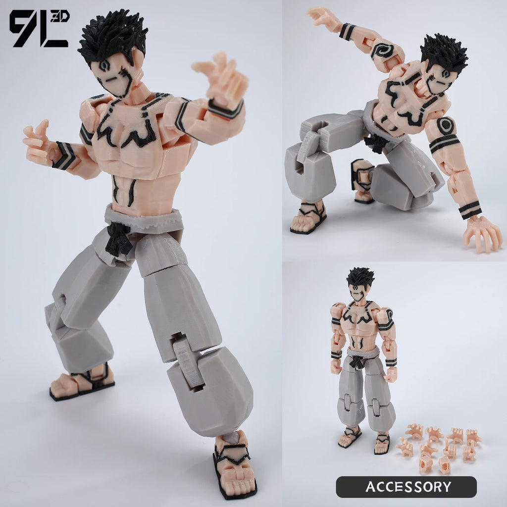 9L3D Lucky13 Gojo Sukuna Jujutsu Fushiguro Toji Gojo Satoru Action Figure Dummy13 T13 Multi-Jointed Collectible Toys Titan13