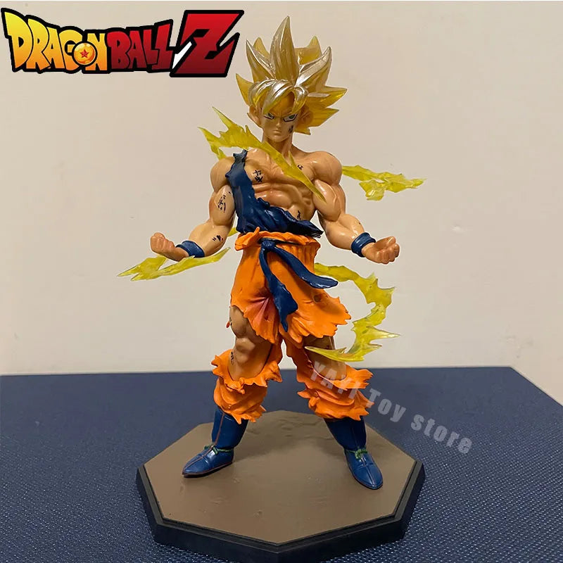 Hot Dragon Ball  Son Goku Super Saiyan Anime Figure 16cm Goku DBZ Action Figure Model Gifts Collectible Figurines for Kids