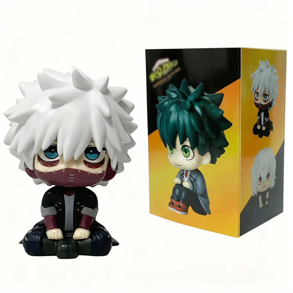 9.5CM   Tomura Shigaraki / Izuku Midoriya / Katsuki Bakugo  My Hero Academia Cute Chibi PVC Figurine | Collectible Toy Model