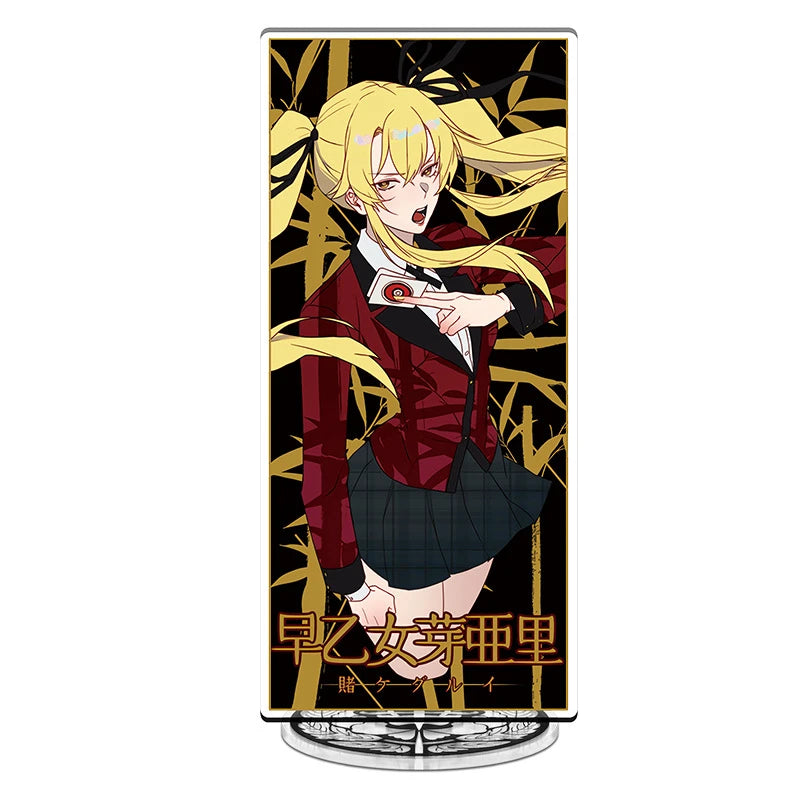 Anime Kakegurui Acrylic Stand figure Yumeko Jabami/Mary Saotome/Kirari Momobami Stand Plate Cosplay Prop Decor Cartoons Gifts
