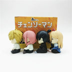 Anime Chainsaw Man Toy Shoulder-Back Sleeping Style Denji Hayakawa Aki Power Character Model Children Boy Girl Holiday Gift