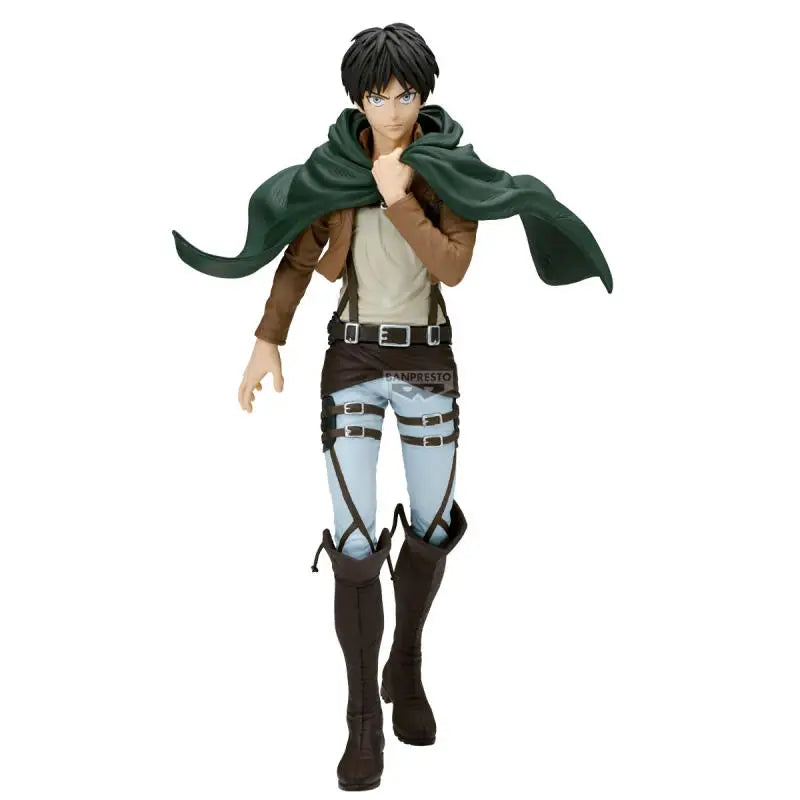 Genuine Original Bandai Namco Banpresto Attack On Titan Grandista Eren Yeager Anime Figure Model Collector Figurine Toys Gift