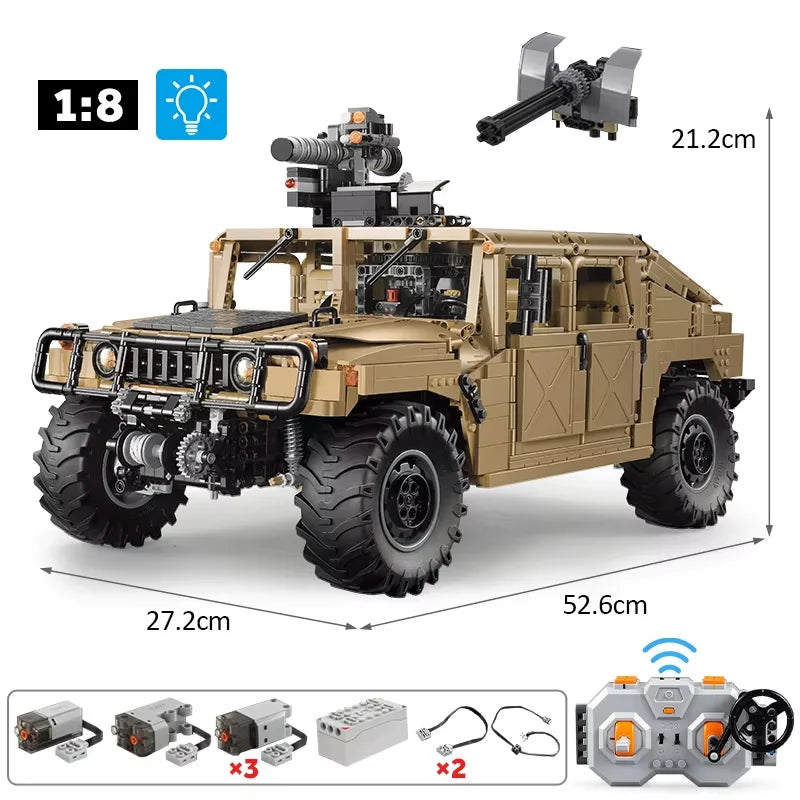 Cada 3935Pcs technical Armored SUV  Car Buggy Trucks Pickup Bricks City Off-road Remote Control Car Building Blocks Toy Gifts
