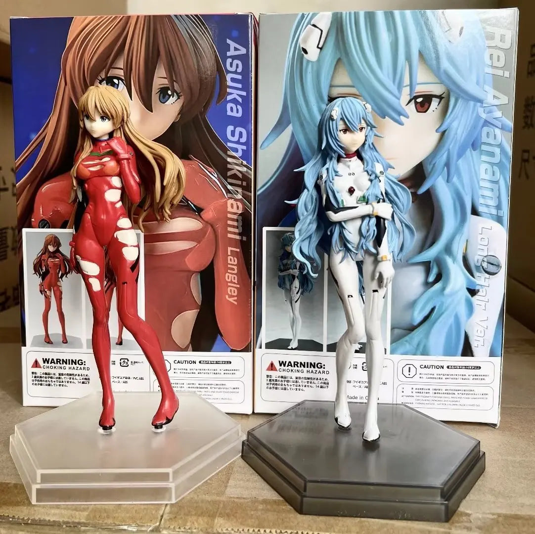 18cm Anime Neon Genesis Evangelion Eva Ayanami Rei Kawaii Figure Pvc Model Toys Xmas Gifts For Kids Doll Collect Ornaments