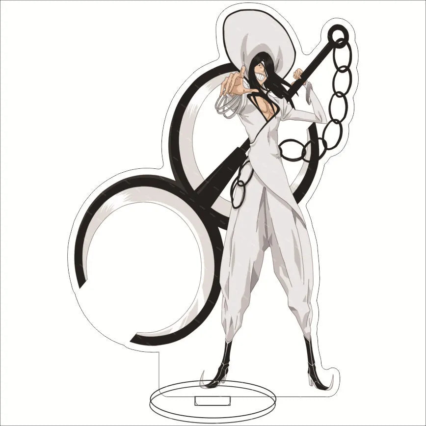 Anime BLEACH Acrylic Stand Manga Figures Kurosaki Ichigo Miniatures Figurines Garage Kits Model Toys GK Ornaments Decoration