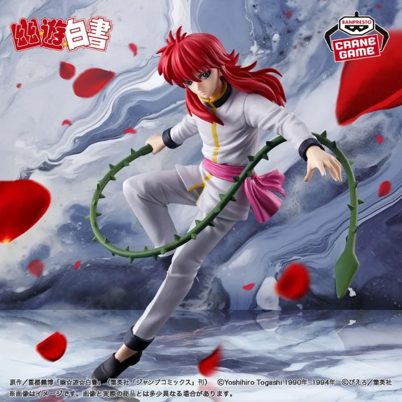 Bandai in Stock Original BANPRESTO YuYu Hakusho Anime -Dark Tournament Kurama- Action Figures Toys Collectible Model Gifts Kids
