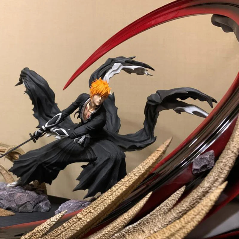 Getsuga Tensho Ichigo Special Effect Luminate Gk Statue Bleach Figure Ichigo Kurosaki Figure Figure Model Collection Toy Gift