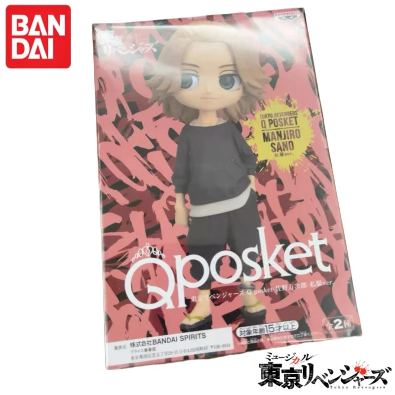 In Stock Original Bandai Banpresto Tokyo Revengers Qposket Manjiro Sano Garage Kit Model 100% Genuin Ornaments Original Box
