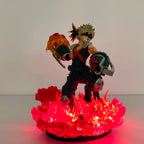 Anime Figure My Hero Academia Midoriya Izuku Bakugou Katsuki DEKU Toy PVC Model Collection DIY Effection Led Light Action Figure