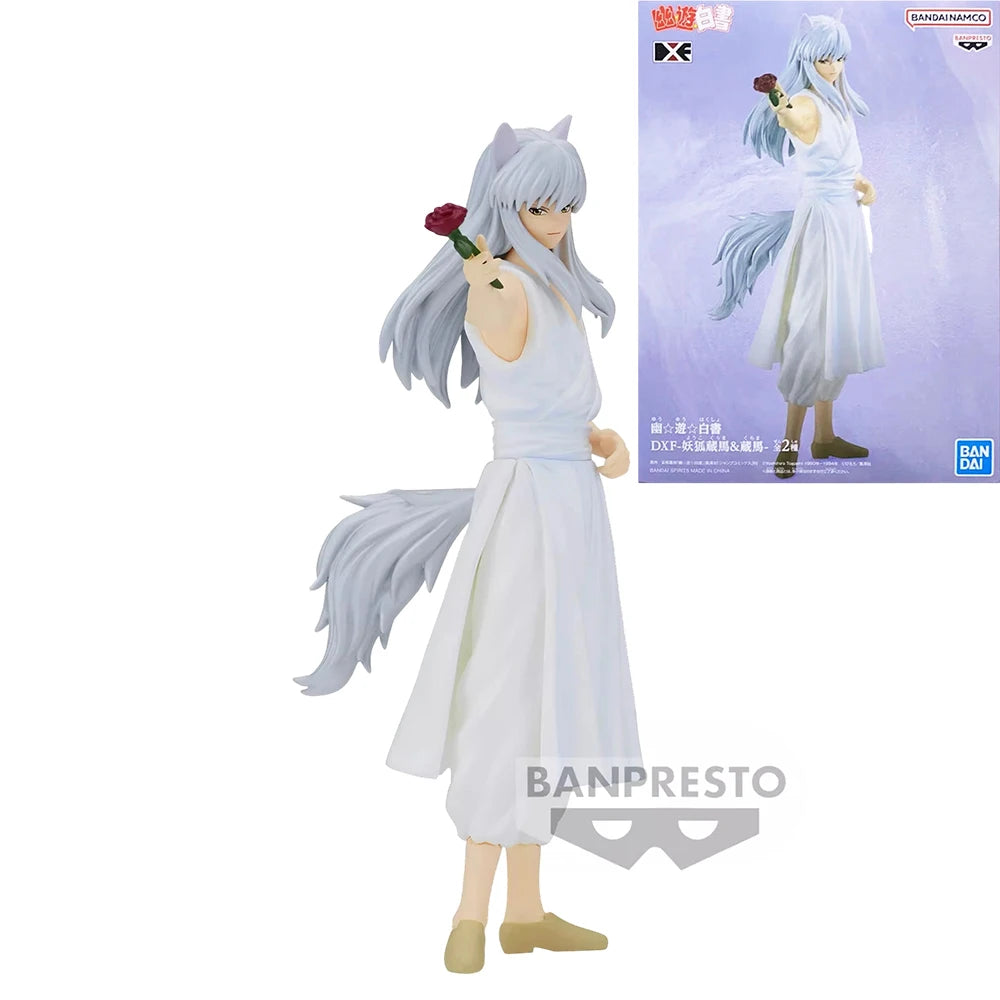 Original Genuine Bandai Banpresto DXF Yuyu Hakusho Kurama And Youko Kurama PVC Figure Model Anime Desktop Ornament Toy Gift