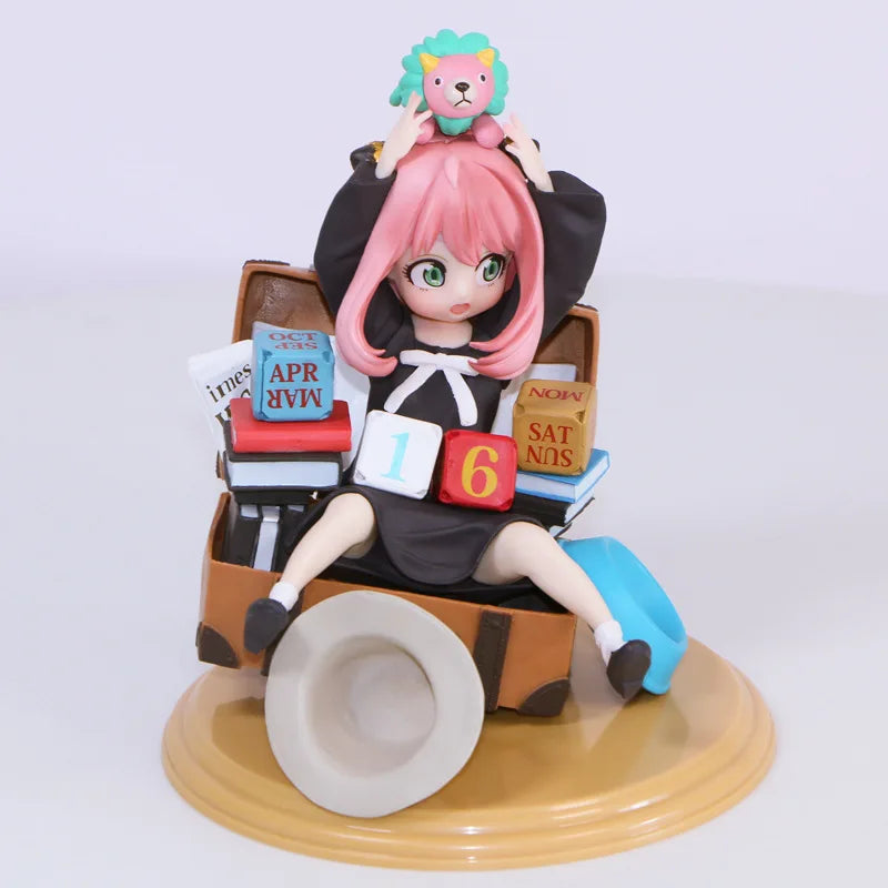 Anime SPY×FAMILY Calendar Anya Statue model. Pvc handmade model Toys Collectible Decoration Desktop Gifts.Toy gifts