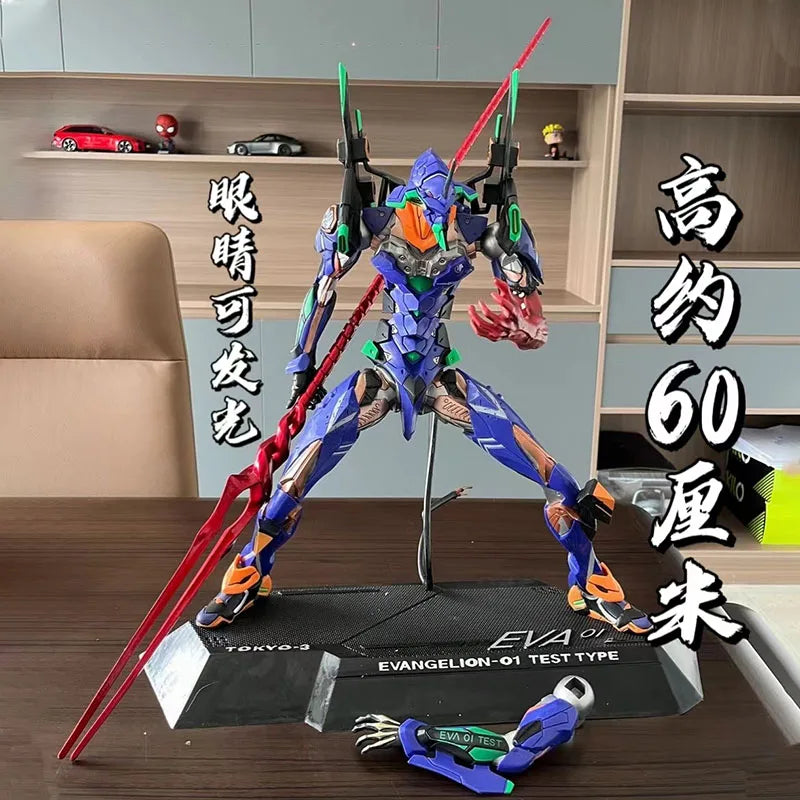 33cm Evanglion 01 Anime Figure Eva Mutations Luminous Action Figurine Collection Statue Desk Ornaments Model Doll Birthday Gifts