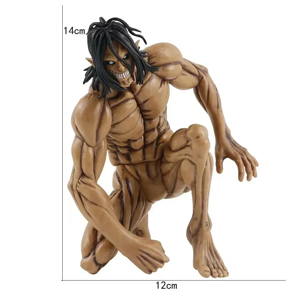 The Founding Titan Figurines Anime Attack On Titan Miniatures Ornaments Eren Jaeger PVC Model Doll Toys Manga Garage Kits Figure