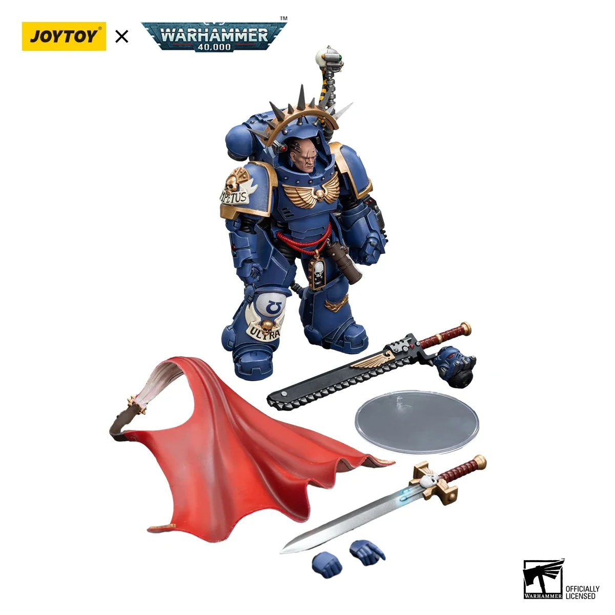 JOYTOY Warhammer 40k 1/18 Action Figures Anime Ultramarines Captain in Gravis Armour