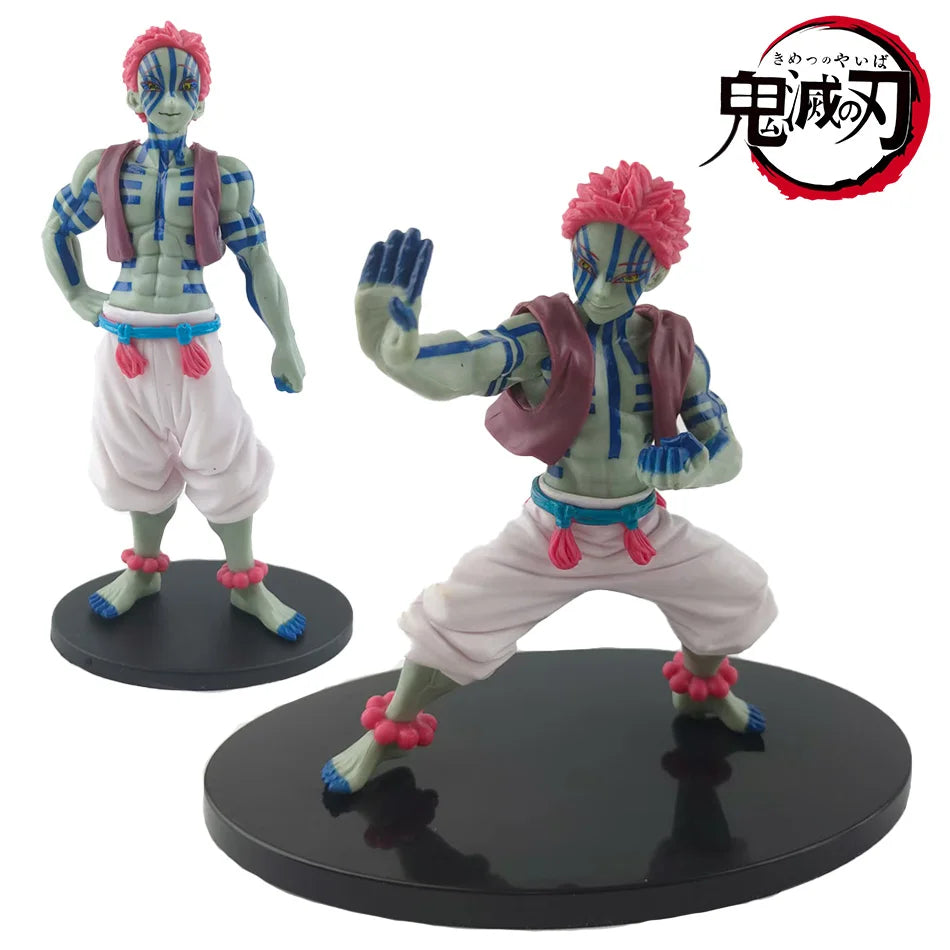 15cm Anime Figure Demon Slayer Figures Slayer Akaza Doll Figurine Warrior Action Figure Model Toys Anime Model Figure Car Doll