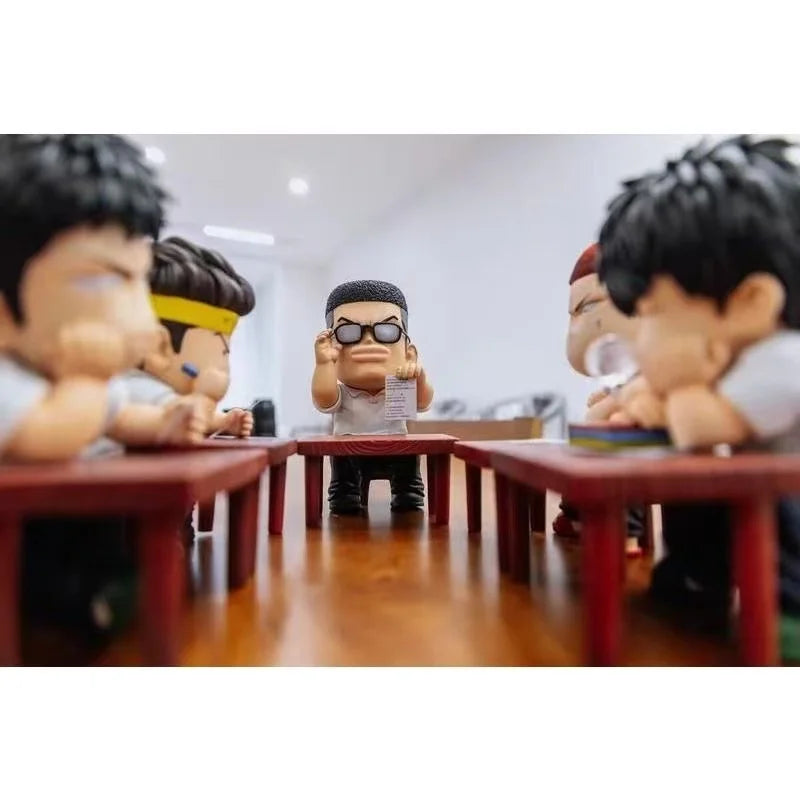 Anime Slam Dunk Toys Sakuragi Hanamichi Cute Figure Boys Collectible Model Car Ornament Boyfriend Christmas Gift 5Pcs Set