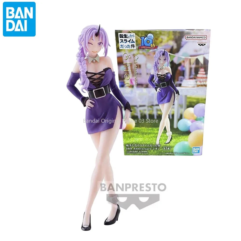 Original Bandai Shion 10Th Anniversary That Time I Got Reincarnated As A Slime Anime Collect Ornaments Figure Model Toys 17cm