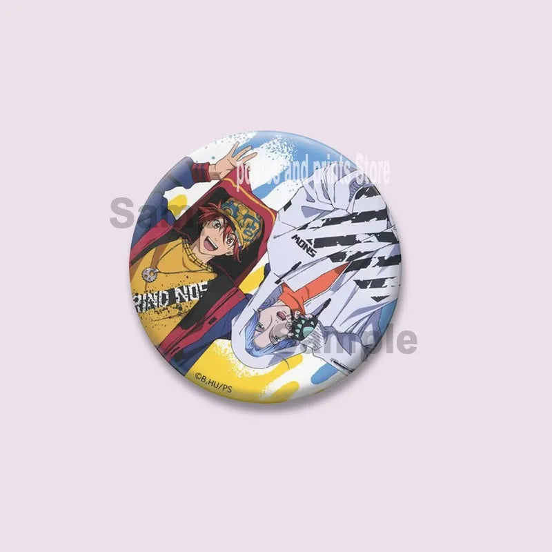Cartoon Figure Miya Chinen Reki Kyan Button Pins Anime SK8 The Infinity Round Brooch Bag Clothes Accessories Jewelry Badge Gifts