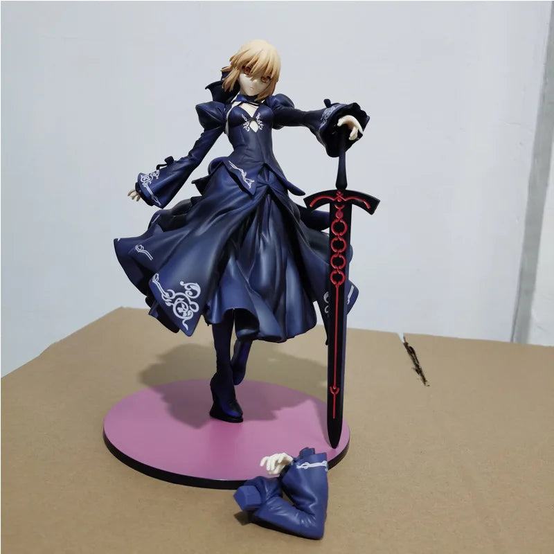 24cm Fate Grand Order Altria Pendragon Saber Alter Anime Girl Figure Model Statue Boy Collection Desktop Decoration Ornament Toy