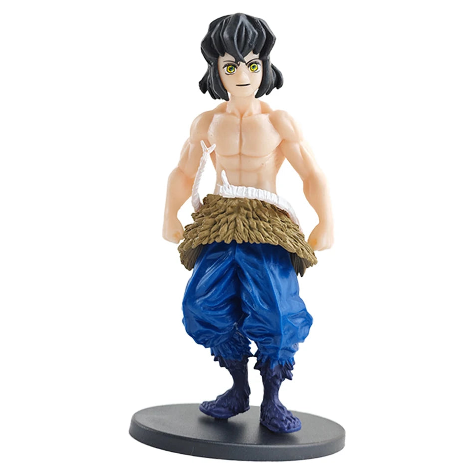 Demon Slayer Anime Action Figure - Kamado Tanjirou with Agatsuma Zenitsu And Nezuko PVC Model Toys Kimetsu No Yaiba Warriors