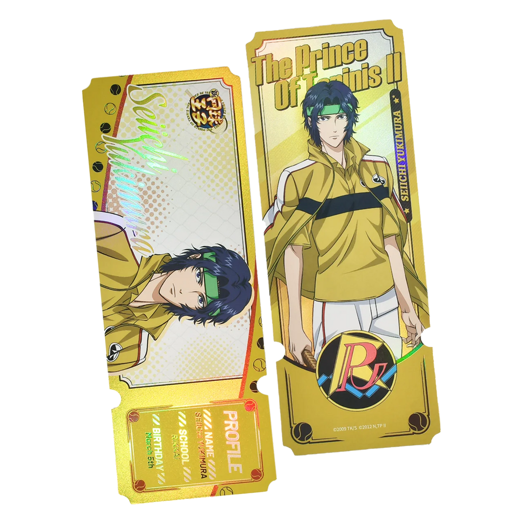 New Prince of Tennis Genuine Laser Ticket/Bookmark Collection Hobby Toys Echizen Ryoma Syusuke Fuji Atobe Keigo Kunimitsu Tezuka