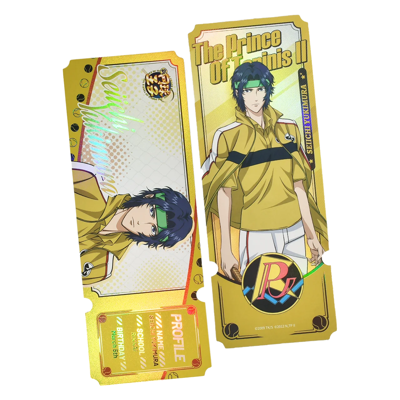New Prince of Tennis Genuine Laser Ticket/Bookmark Collection Hobby Toys Echizen Ryoma Syusuke Fuji Atobe Keigo Kunimitsu Tezuka
