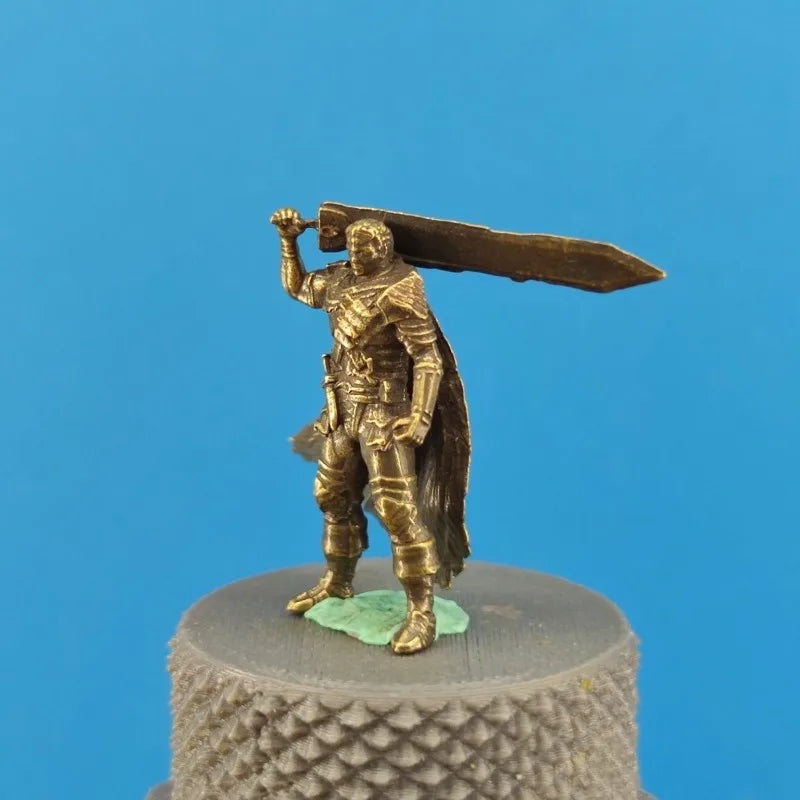 32mm Berserk Guts Brass Car Interior Anime Battle Damage Model Decoration Toy Children Bedroom Desktop Decoration Birthday Gift