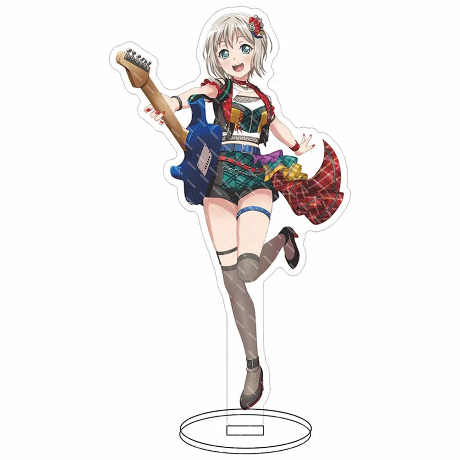 Anime Figure BanG Dream Maruyama Aya Sayo Hikawa Cosplay Acrylic Stand Model Plate Desk Decor Standing Sign Keychain Gifts