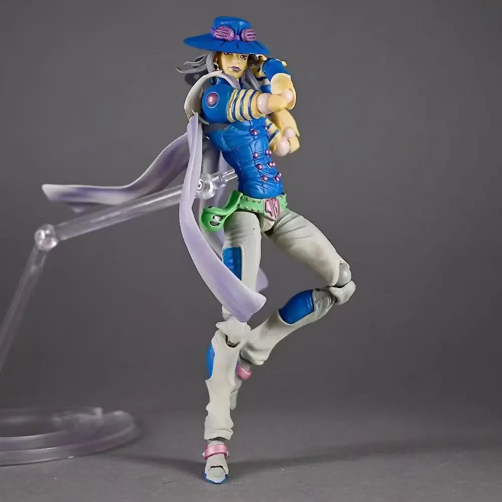 JoJo's Bizarre Adventure Figure Steel Ball Run Action Figures 16cm SBR Doll Decoration Statue Collection Model Toy Birthday Gift