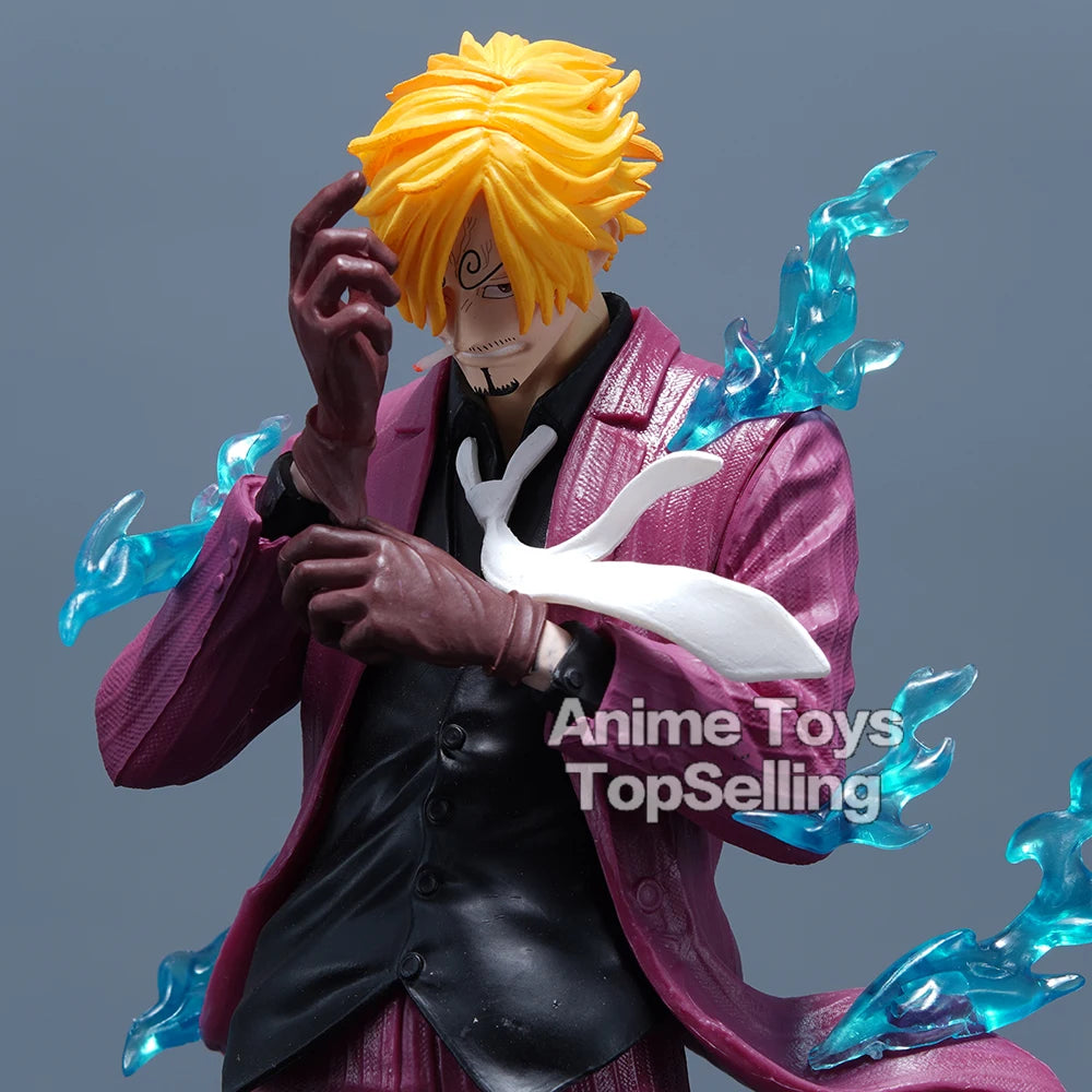 24cm/9.44in Anime One Piece Figure Sanji Figures Pvc Statue Collection Model Toys for Children Gifts