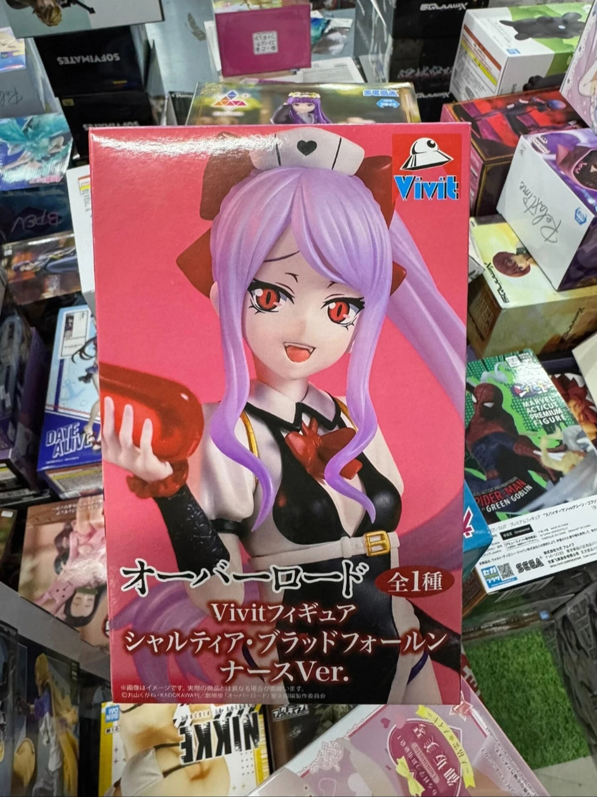 Original Genuine System Service Prepainted Vivit Figure Overlord Shalltear Bloodfallen Nurse Ver. Anime Character Model Figure