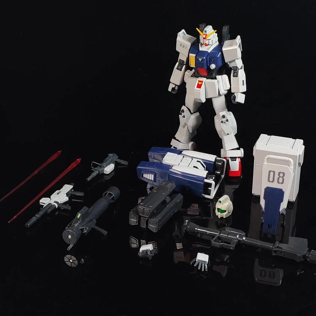 KK Model RX-79G Ground Type HGUC 1/144 Airborne Backpack Parachute Assembly Model Kit Collectible Action Figure Toys Gift