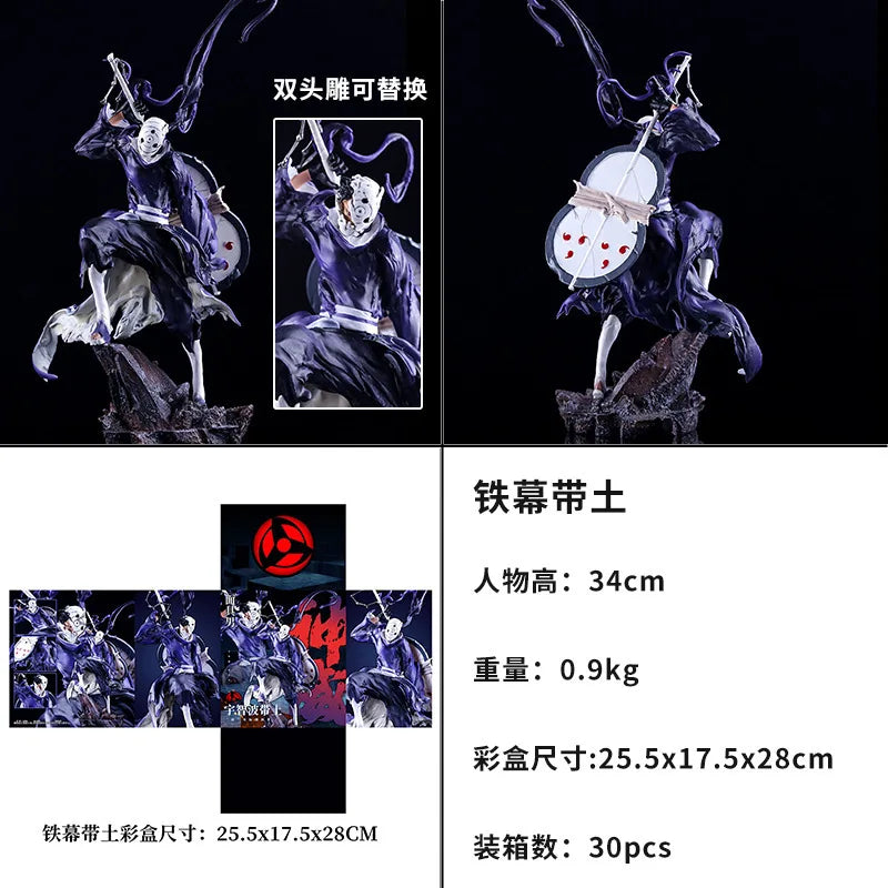 Tiemu Uchiha Sasuke Hatake Kakashi Anime Figure GK Action Figurine Pvc Statue Model Doll Desk Decora Toy Christmas Gift