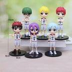 Anime Kuroko basketball action figure 6 styles white uniform Kuroko Tetsuya Teppei Kagami Taiga collectible toy for boys gift