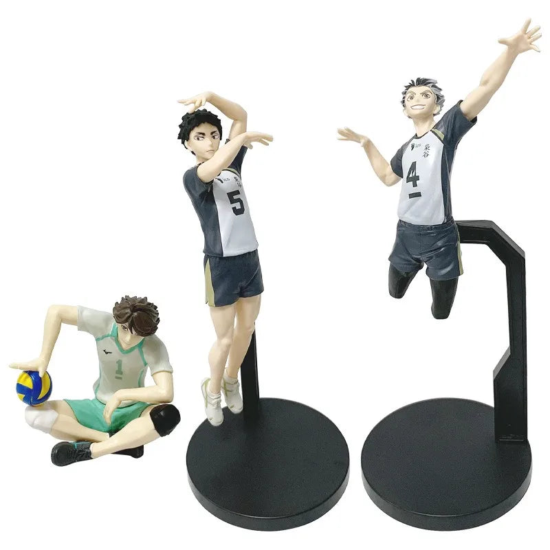 Anime Haikyu!! Kintarou Kageyama Akaashi Keiji Toru Oikawa Action Figure Toys