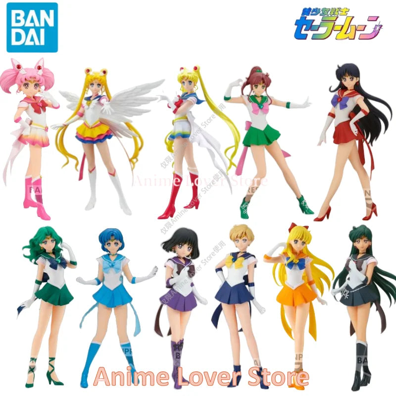 In Stock Original Bandai Banpresto Sailor Moon Glitter Glamours Tsukino Usagi Action Figures Toys Collectible Model Ornaments